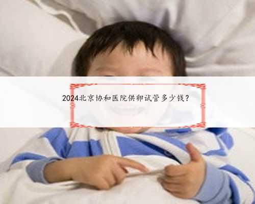 2024北京协和医院供卵试管多少钱？